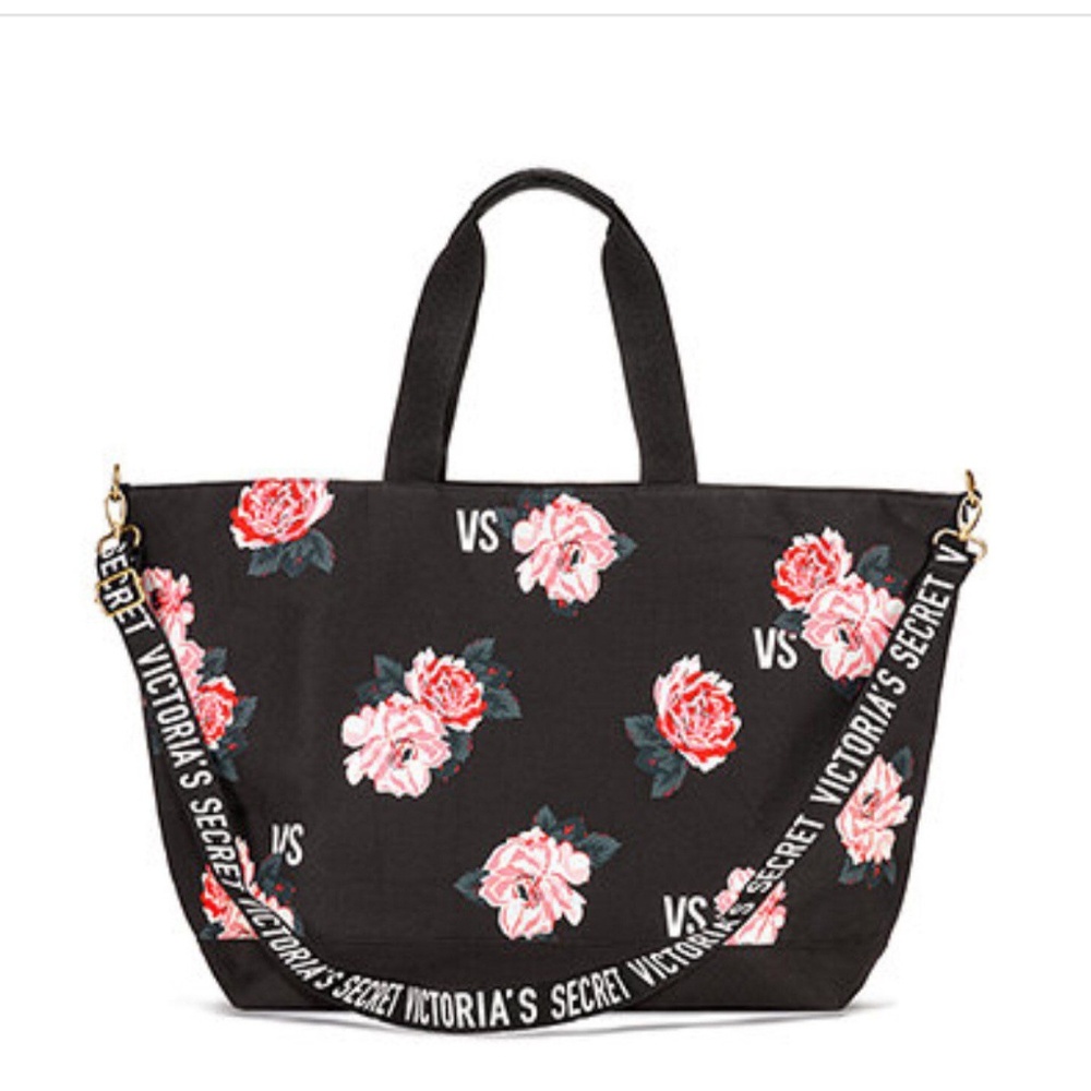 Victoria's Secret VS Floral Weekender Tote Bag